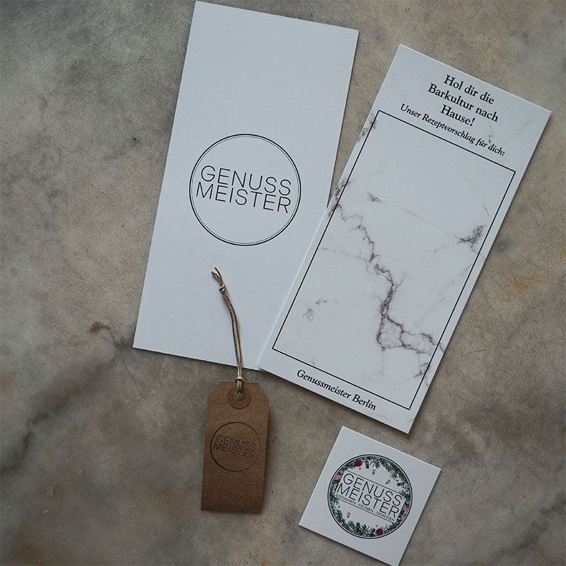 Genussmeister Berlin Rezeptkarte Aussergewöhnlich Blanco