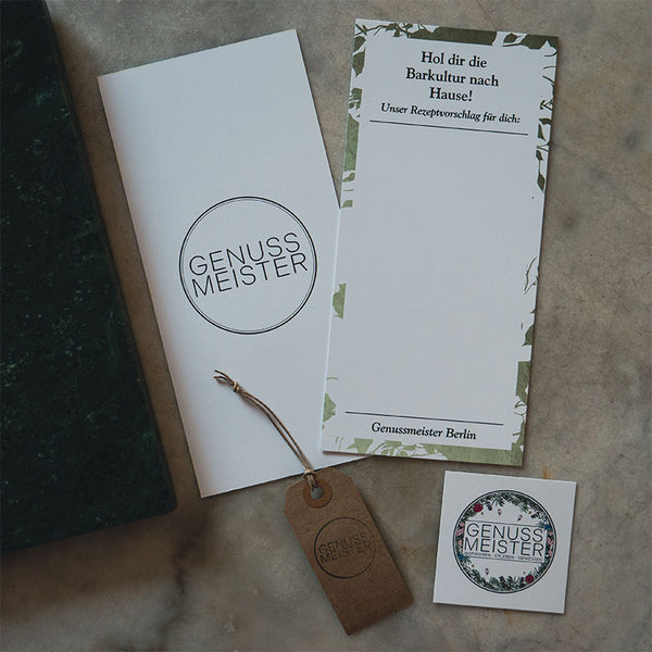 Genussmeister Berlin Rezeptkarte Blanco