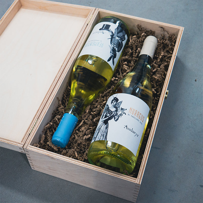 Wein Geschenkset Audarya Vorderansicht