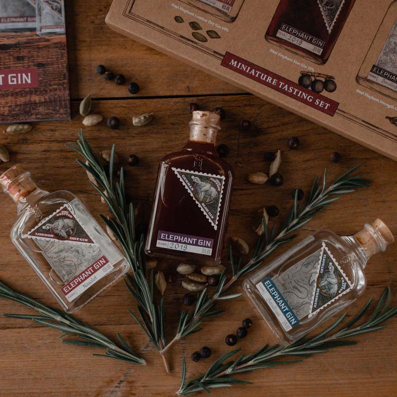 Elephant Gin Tasting Set Draufsicht